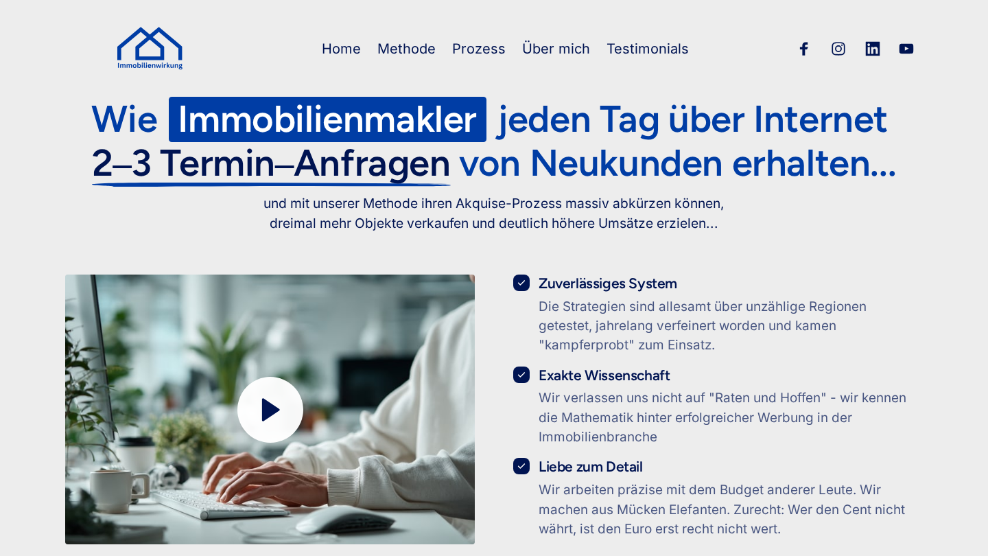 Vorschau der Demo-Webseite: Beratungsbüro / Berater